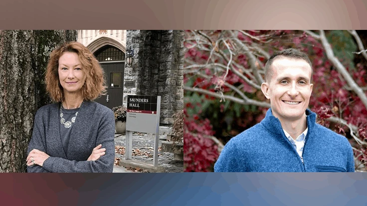 Holly Scoggins (left) and Nicolas Leas (right)