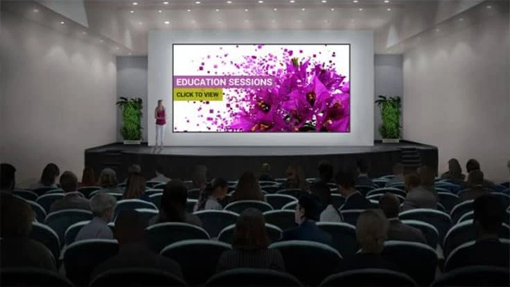 Attendees of on-demand or live educational sessions will see a screen like this at Cultivate'20 Virtual.