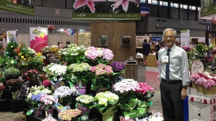 Harrison Higaki, owner and president of Bay City Flower Company.