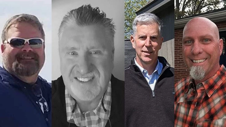 L-R: Don Blocker, Don Gamsjager, Keith Irlbacher and Steve Stier