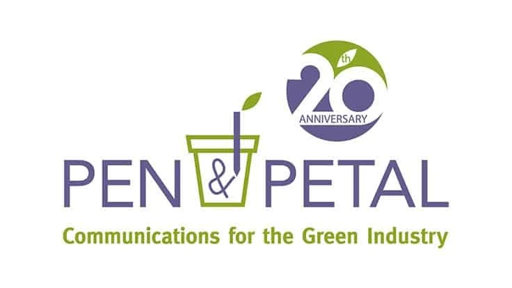 A logo reads Pen & Petal Communications for the Green Industry