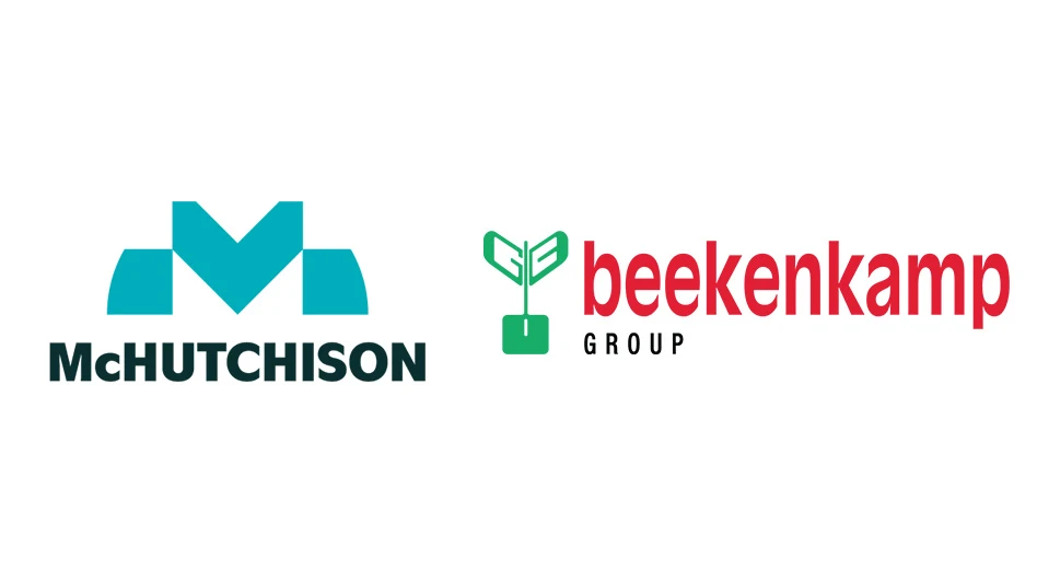 Two logos on a white background. One reads McHutchison, and the other reads Beekenkamp Group.