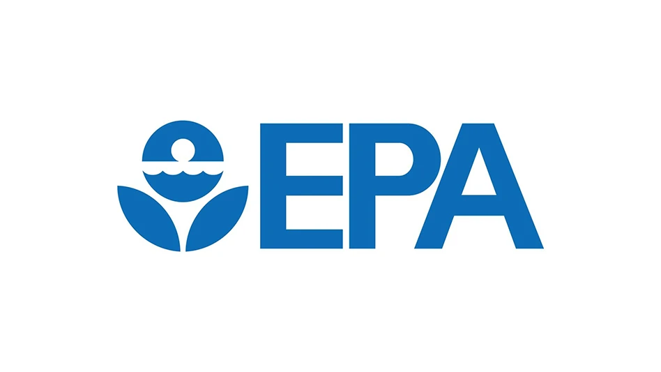 Blue EPA logo on a white background.